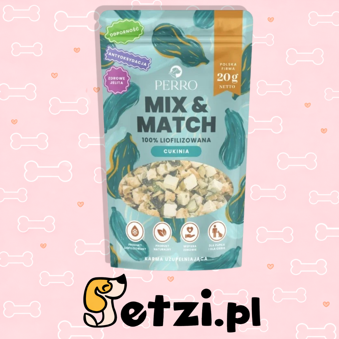 PERRO MIX & MATCH PRZYSMAKI DLA PSA CUKINIA 20G