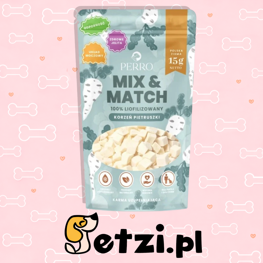 PERRO MIX & MATCH PRZYSMAKI DLA PSA KORZEŃ PIETRUSZKI 15G