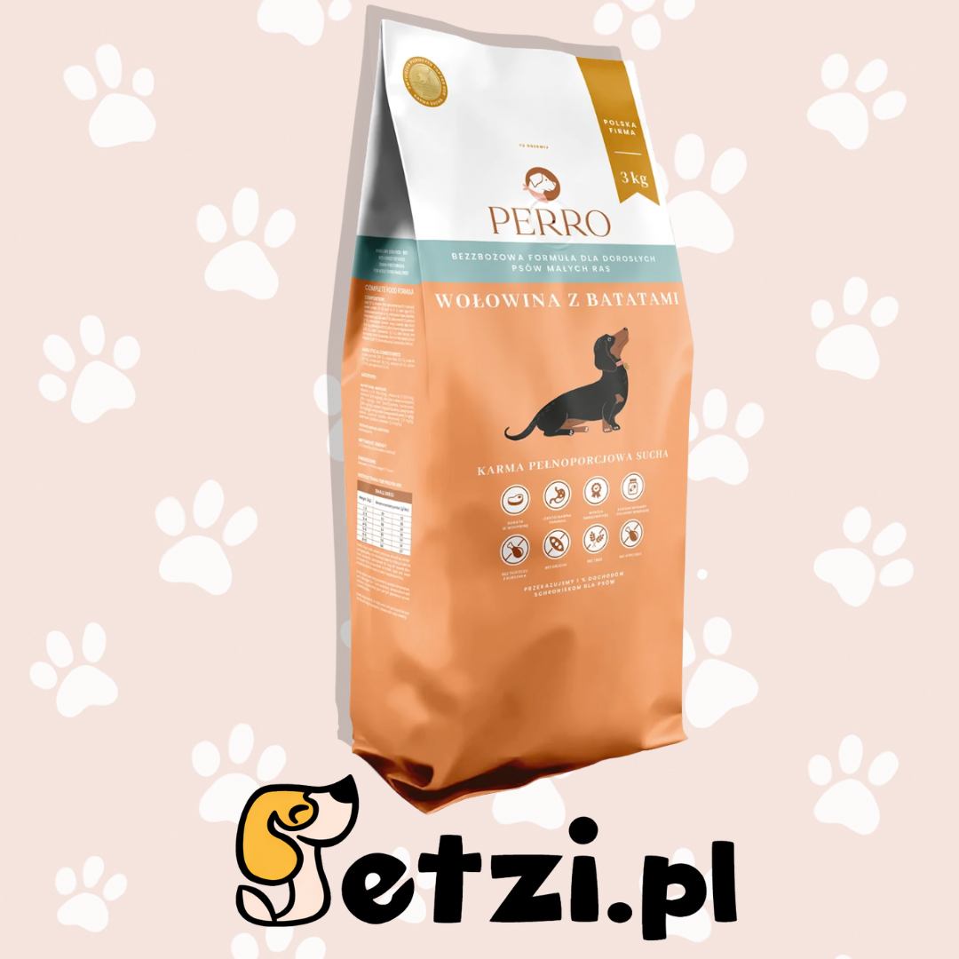 PERRO SUCHA KARMA DLA PSA WOŁOWINA Z BATATAMI XS/S 3KG