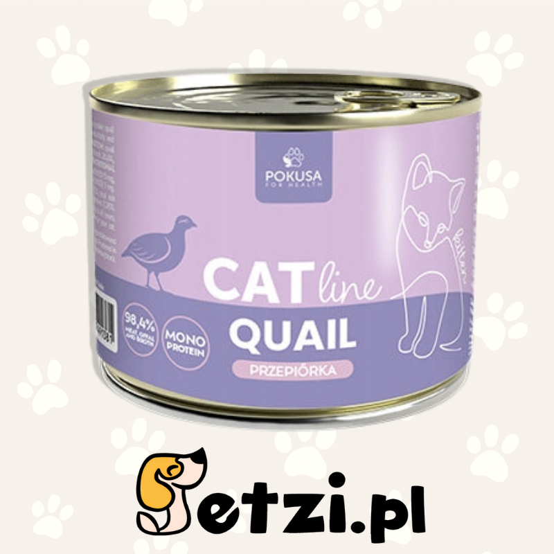 POKUSA CAT LINE KITTEN MOKRA KARMA DLA KOTA QUAIL 200G