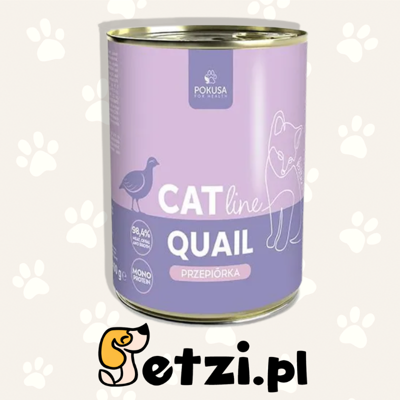 POKUSA CAT LINE KITTEN MOKRA KARMA DLA KOTA QUAIL 400G