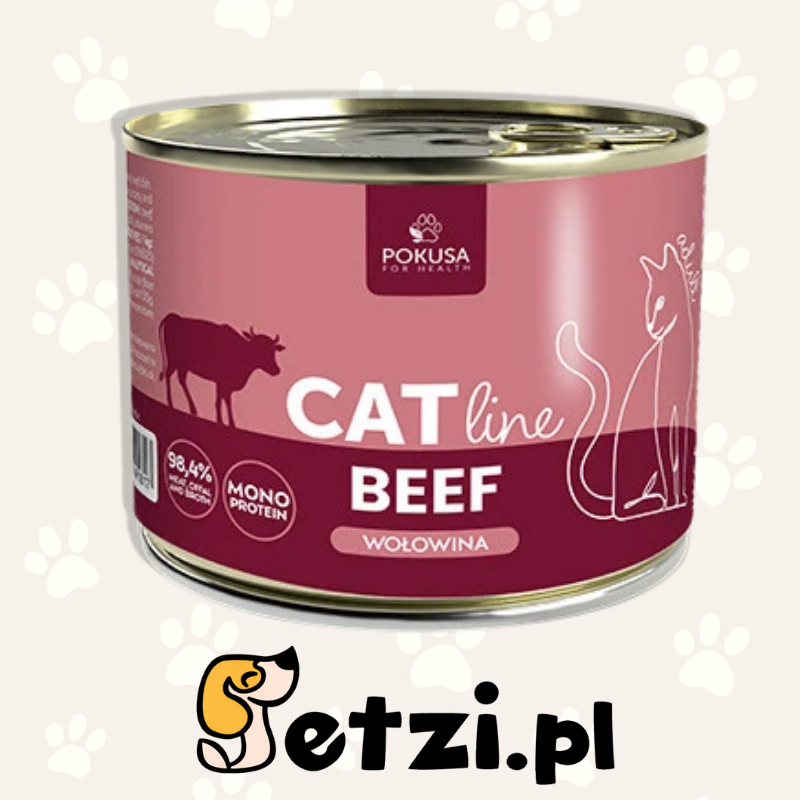 POKUSA CAT LINE MOKRA KARMA DLA KOTA BEEF 200G