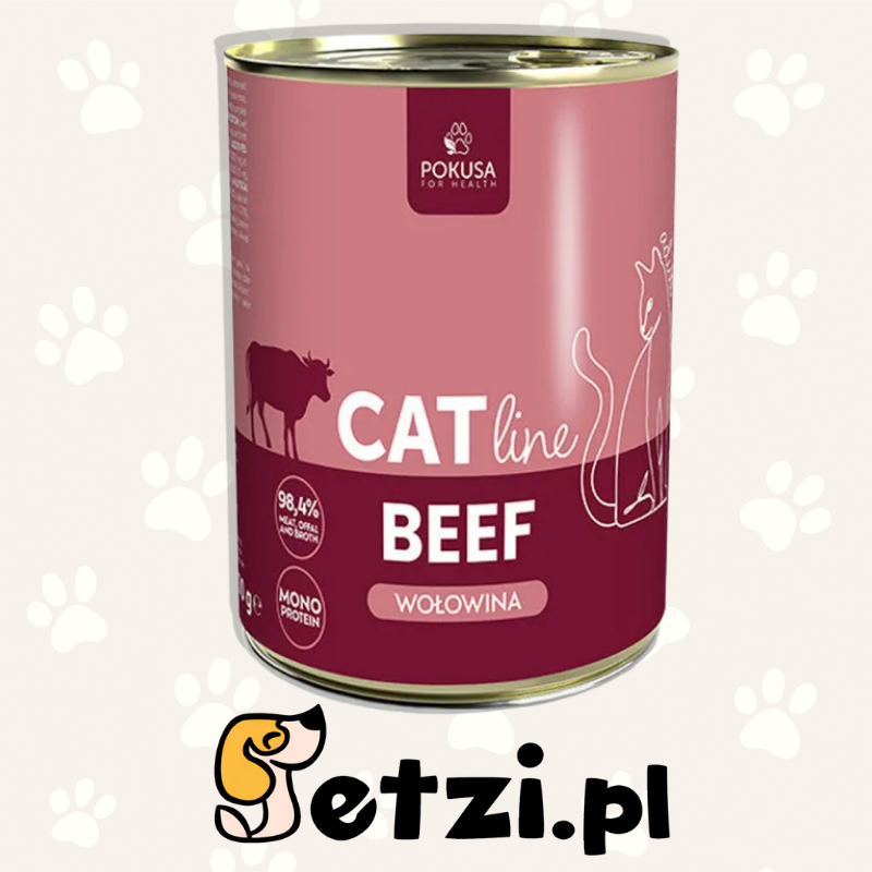 POKUSA CAT LINE MOKRA KARMA DLA KOTA BEEF 400G
