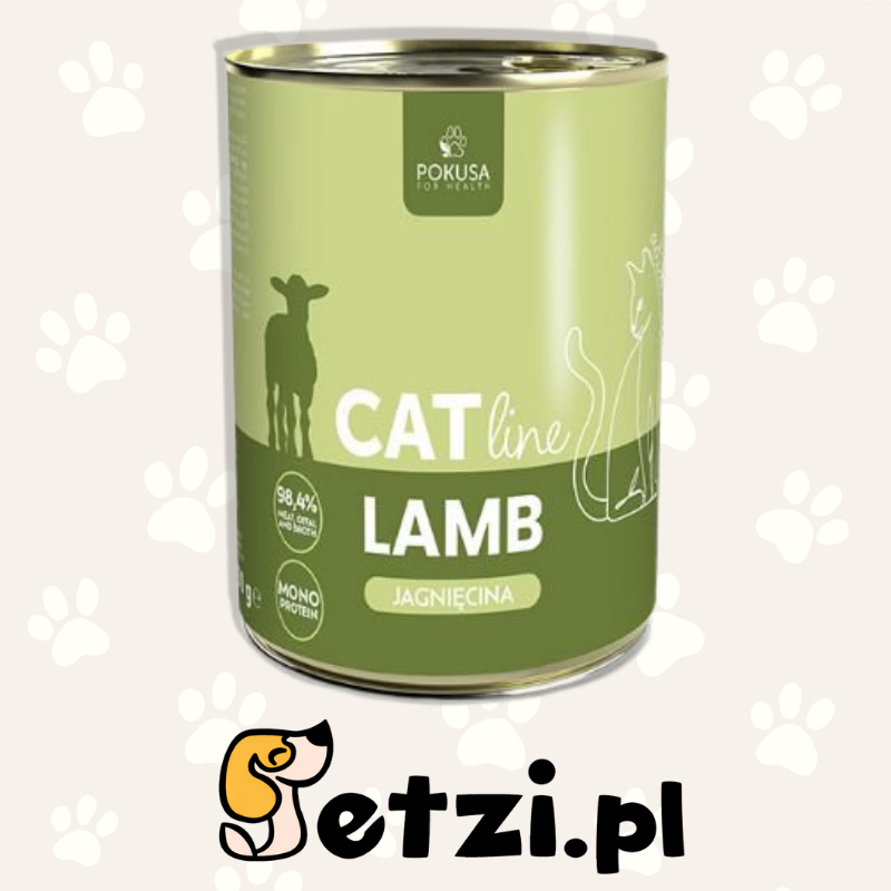 POKUSA CAT LINE MOKRA KARMA DLA KOTA LAMB 400G