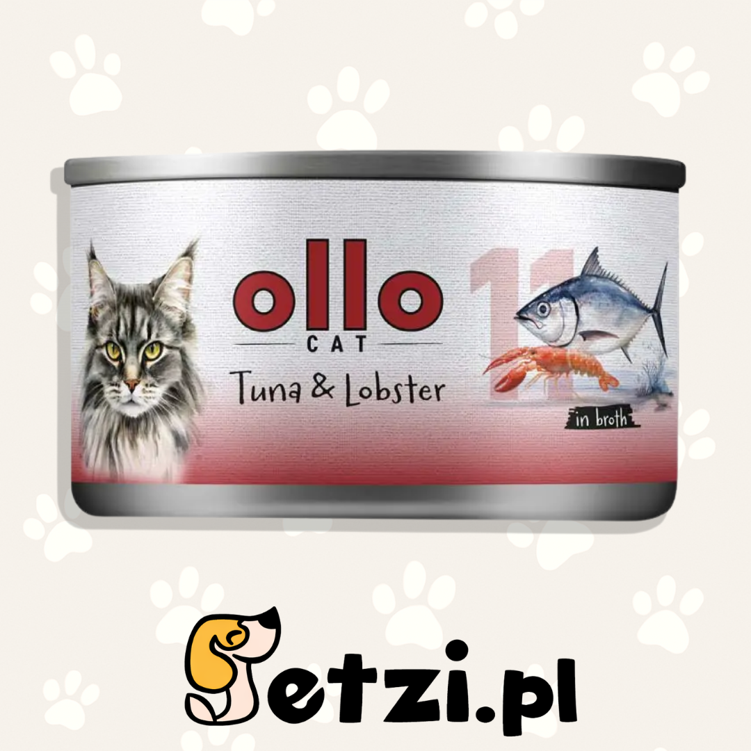 OLLO MOKRA KARMA KOT NR11 TUŃCZYK HOMAR 70G
