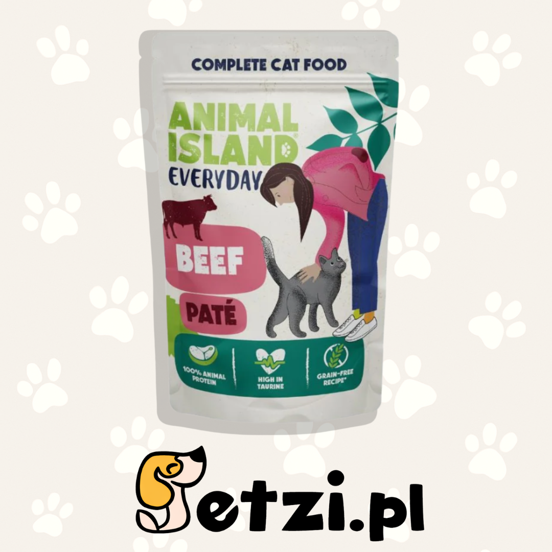 ANIMAL ISLAND MOKRA KARMA KOT EVERYDAY PASZTET Z WOŁOWINY 85G