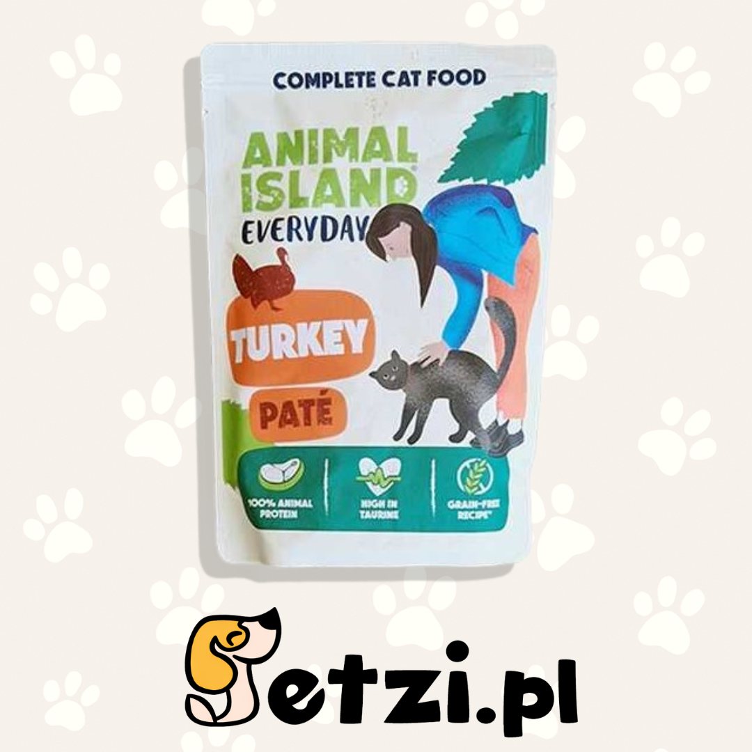 ANIMAL ISLAND MOKRA KARMA KOT EVERYDAY PASZTET Z INDYKA 85G