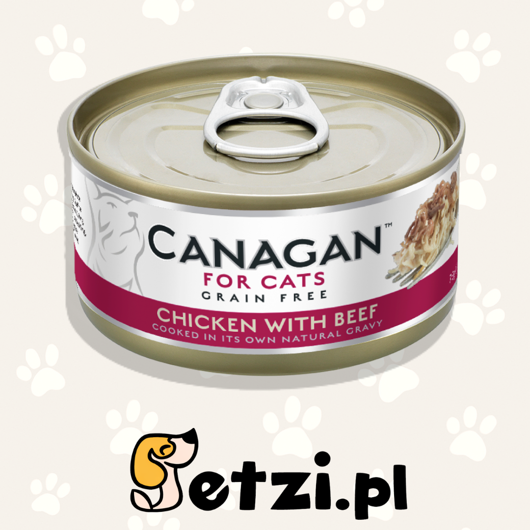 CANAGAN CAT CAN MOKRA KARMA KOT CHICKEN WITH BEEF 75G