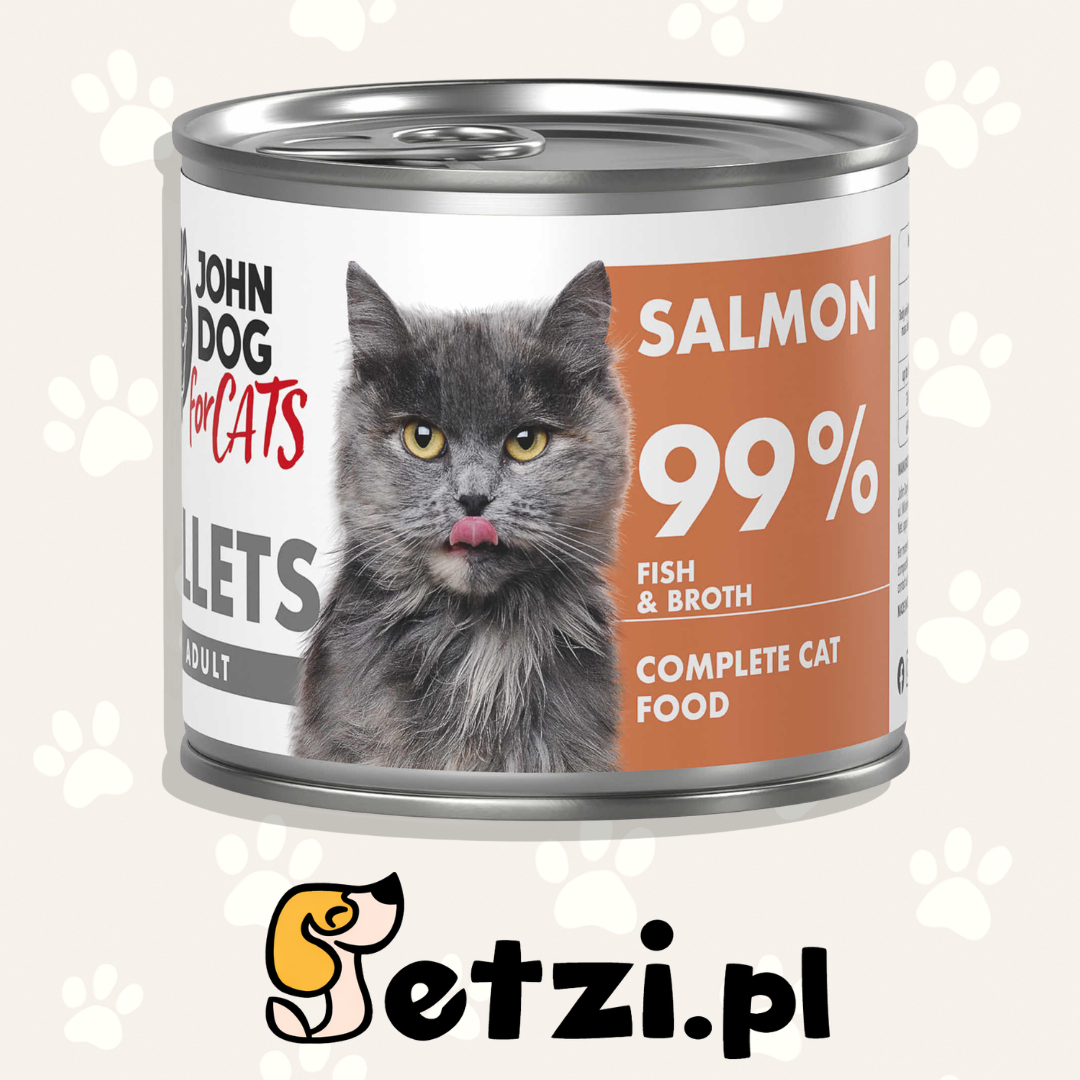 JOHN DOG MOKRA KARMA KOT FILETY ŁOSOŚ 140 G