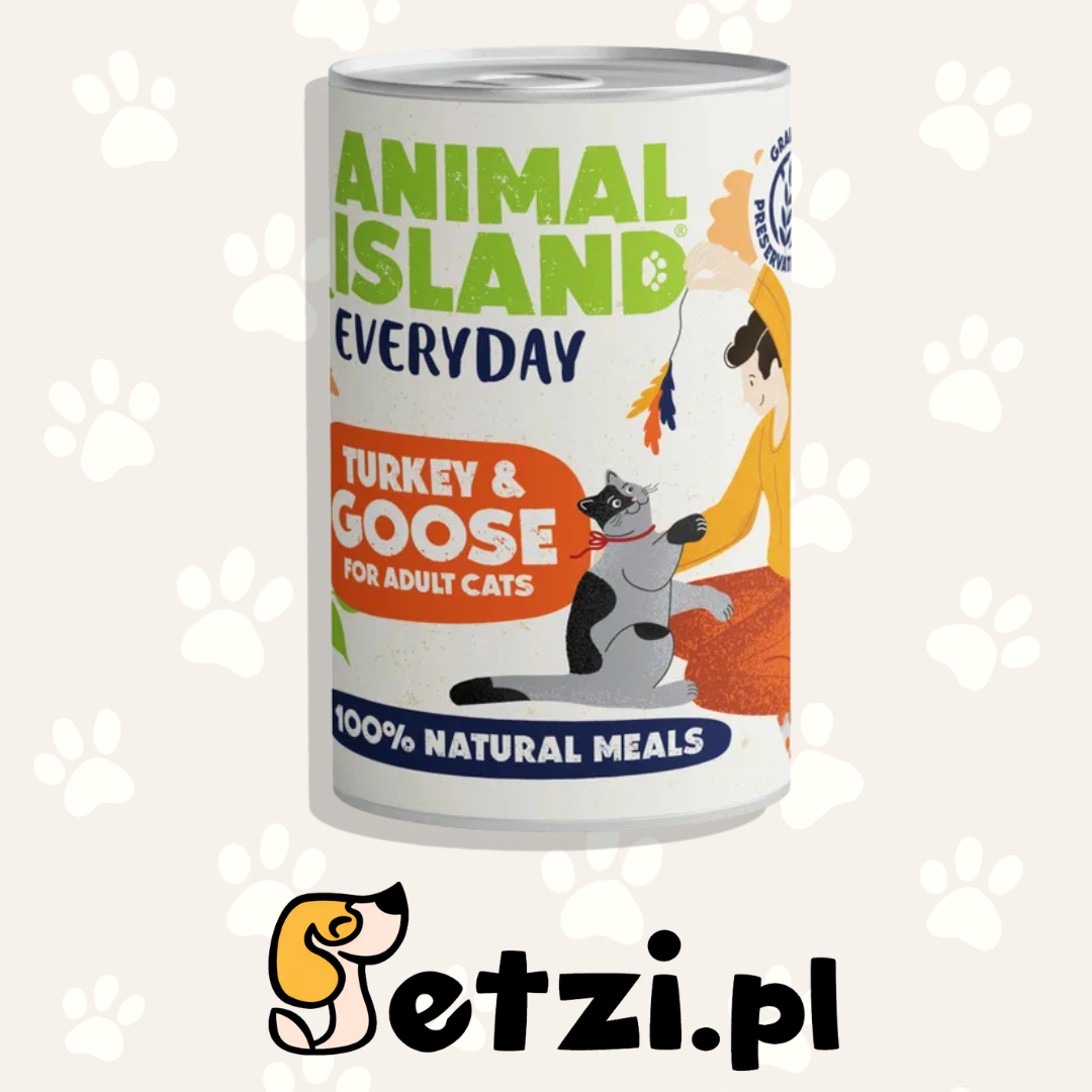 ANIMAL ISLAND MOKRA KARMA KOT EVERYDAY INDYK GĘŚ 400G