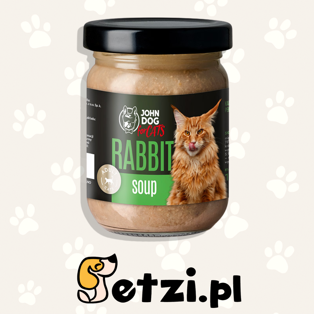 JOHN DOG MOKRA KARMA KOT ZUPA KRÓLIK 100G