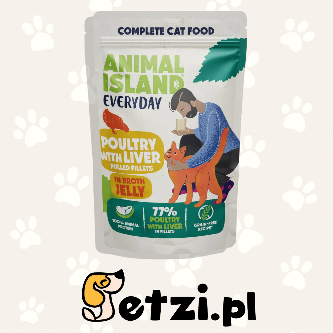 ANIMAL ISLAND MOKRA KARMA KOT EVERYDAY DRÓB W GALARECIE 85G