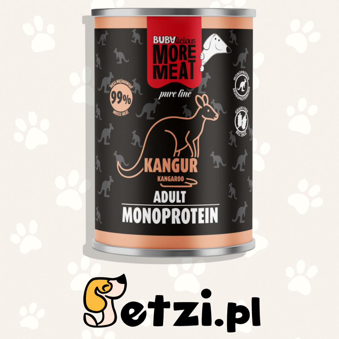 BUBA BUBALICIOUS MONO PURE MOKRA KARMA PIES KANGUR 400G