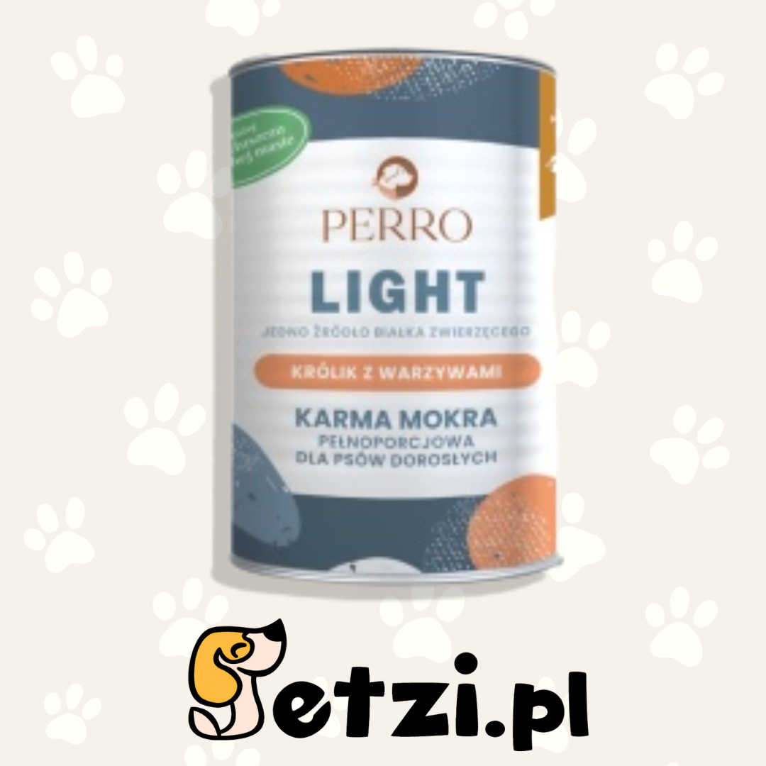 PERRO LIGHT MOKRA KARMA PIES KRÓLIK Z WARZYWAMI 400G