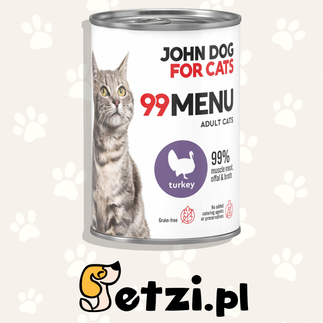 JOHN DOG 99MENU MOKRA KARMA KOT INDYK 400G