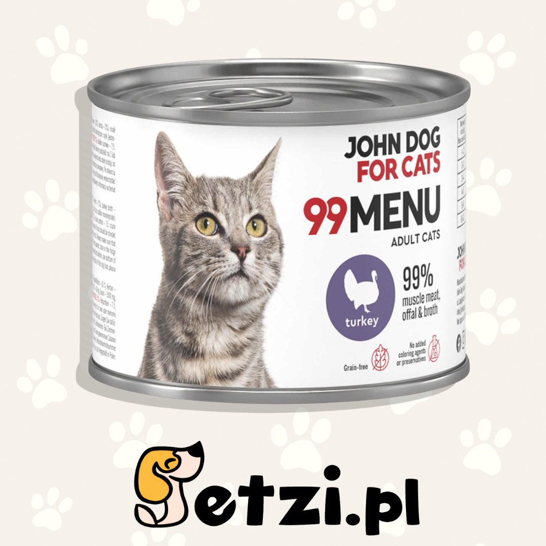 JOHN DOG 99MENU MOKRA KARMA KOT INDYK 200G