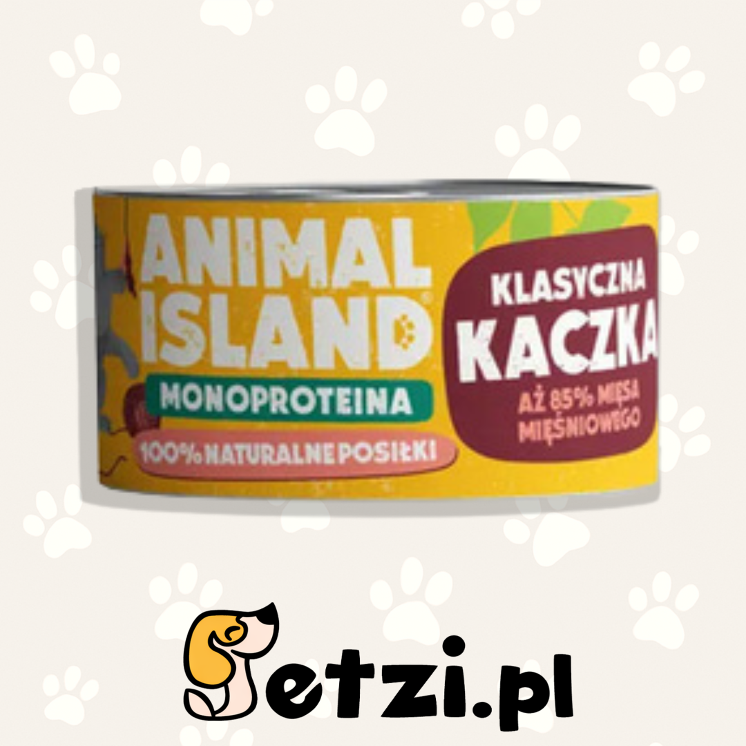 ANIMAL ISLAND MOKRA KARMA KOT MONO KACZKA 100G