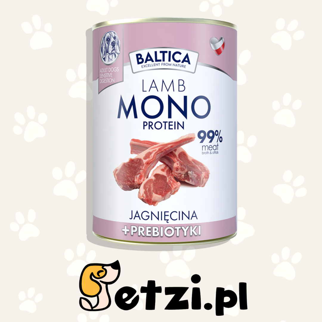 BALTICA MONO MOKRA KARMA PIES LAMB & PREBIOTICS 400G