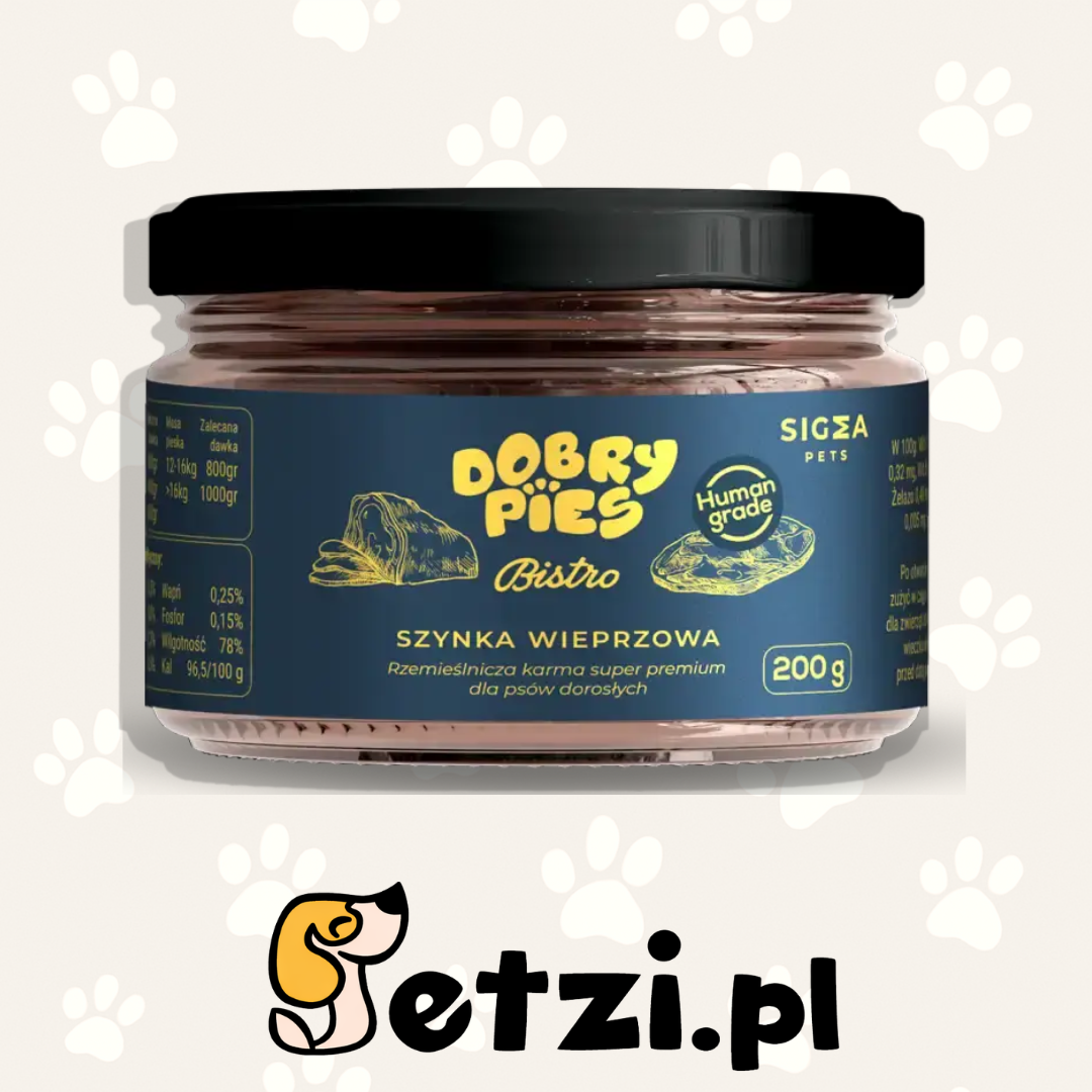 DOBRY PIES BISTRO MOKRA KARMA PIES SZYNKA WIEPRZOWA 200G