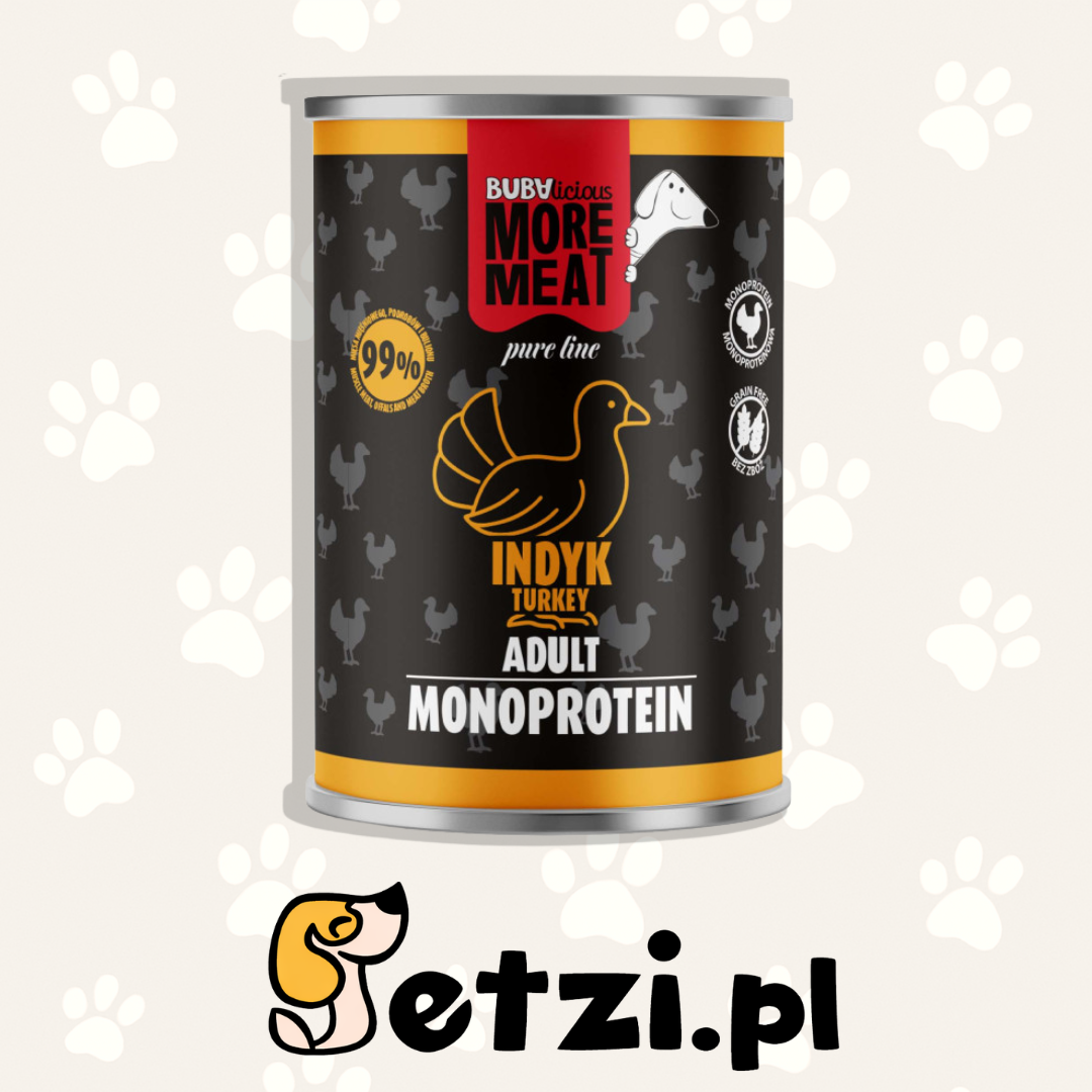 BUBA BUBALICIOUS MONO PURE MOKRA KARMA DLA PSA INDYK 400G