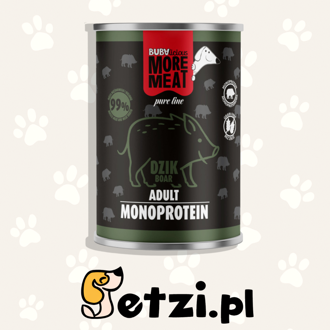 BUBA BUBALICIOUS MONO PURE MOKRA KARMA DLA PSA DZIK 400G