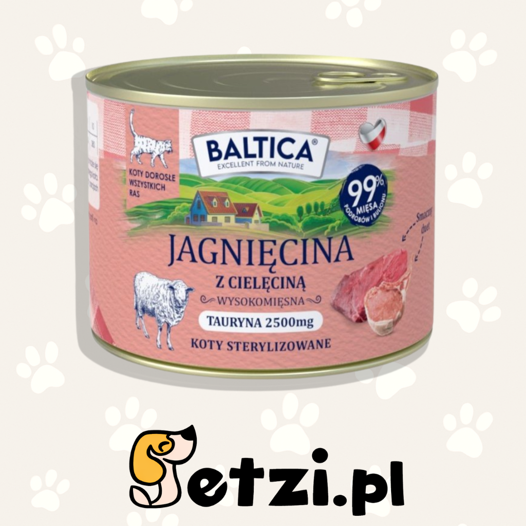 BALTICA KARMA MOKRA KOT DOROSŁY JAGNIĘCINA Z CIELĘCINĄ 185G