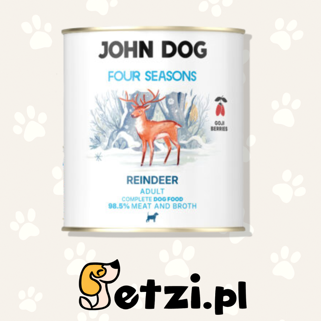 JOHN DOG FOUR SEASONS MOKRA KARMA PIES REINDEER 800G