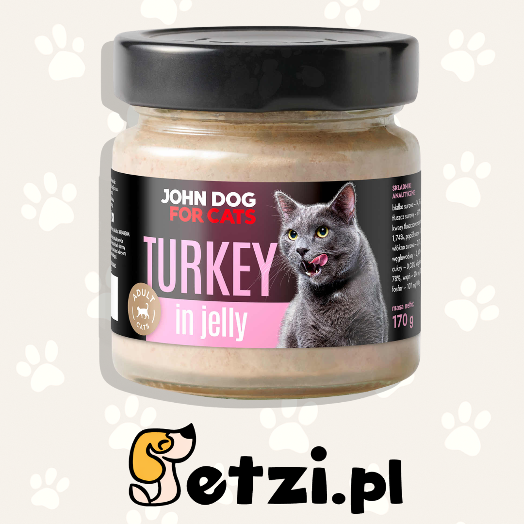 JOHN DOG MOKRA KARMA KOT GALARETKA INDYK 170G