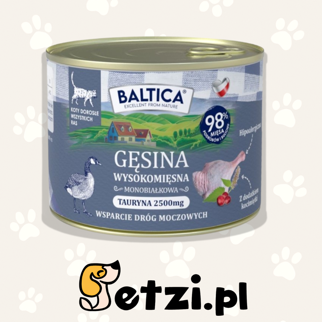 BALTICA KARMA MOKRA KOT DOROSŁY GĘSINA 185G