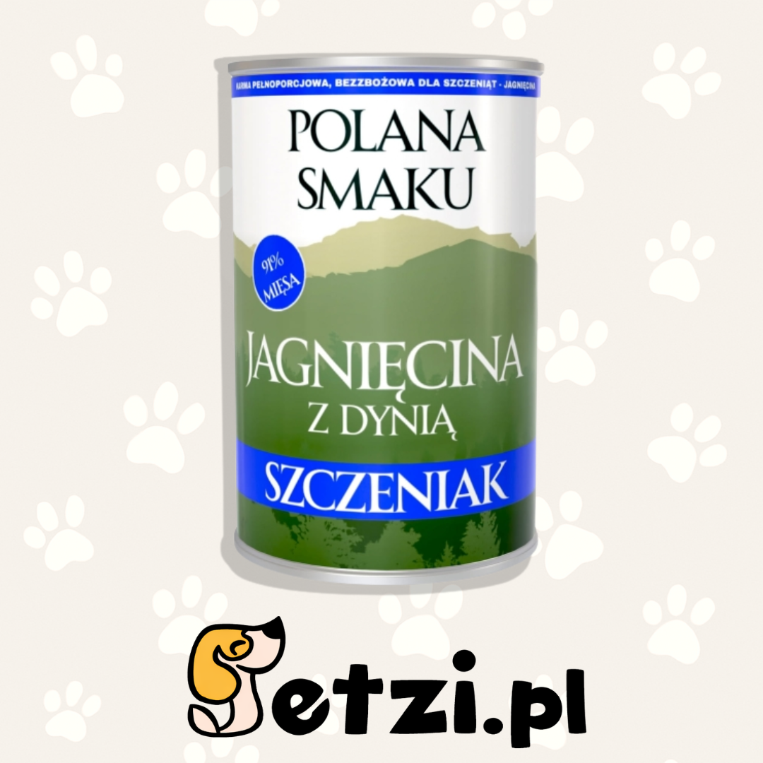 POLANA SMAKU JUNIOR MOKRA KARMA PIES JAGNIĘCINA Z DYNIĄ 400G
