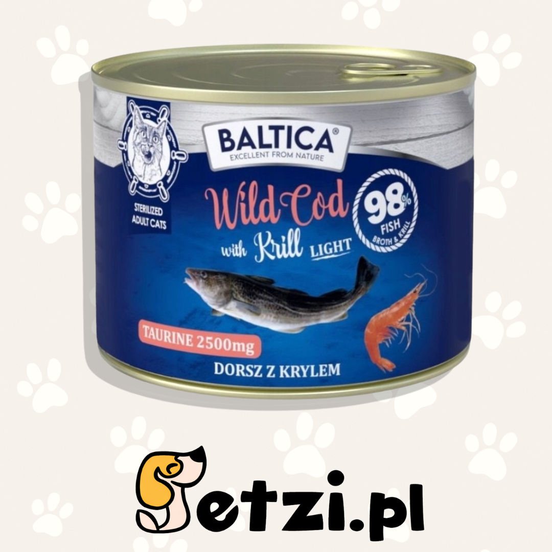 BALTICA EX KARMA MOKRA KOT WILD COD WITH KRILL LIGHT 185G
