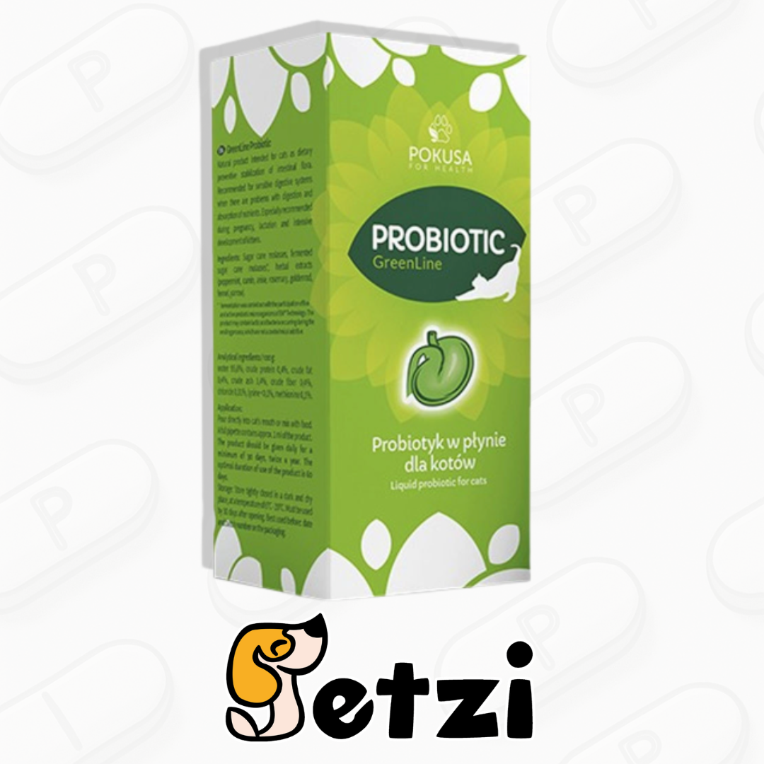 POKUSA GREEN LINE PROBIOTYK W PŁYNIE DLA KOTÓW 100 ML