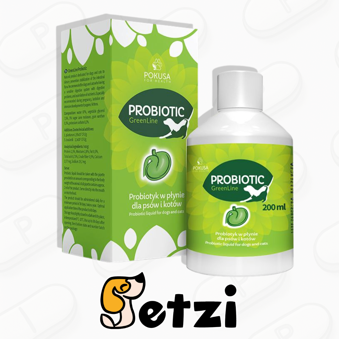 POKUSA GREEN LINE PROBIOTYK W PŁYNIE DLA PSÓW 200 ML