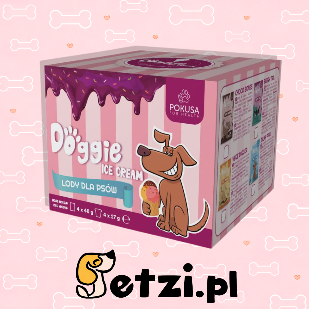 POKUSA PRZYSMAKI DLA PSA DOGGIE ICE CREAM 4X40G
