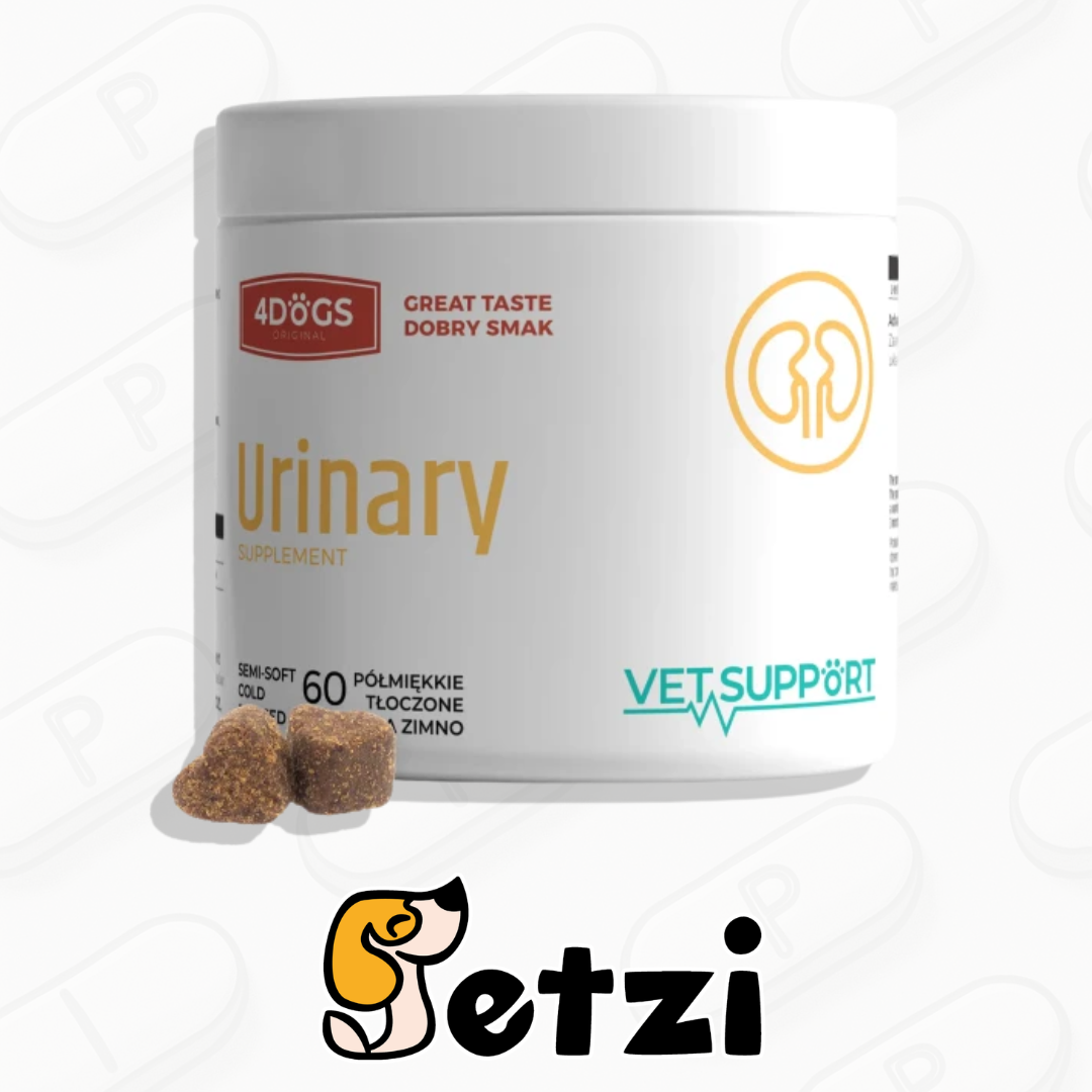 4DOGS VETSUPPORT URINARY SUPPORT 180G - UKŁAD MOCZOWY