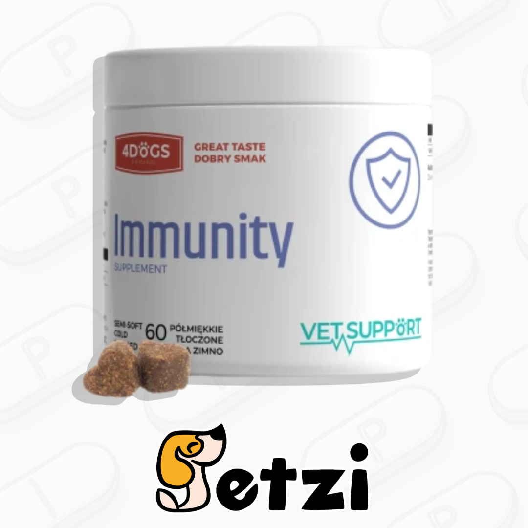 4DOGS VETSUPPORT IMMUNITY SUPPORT 180G - ODPORNOŚĆ