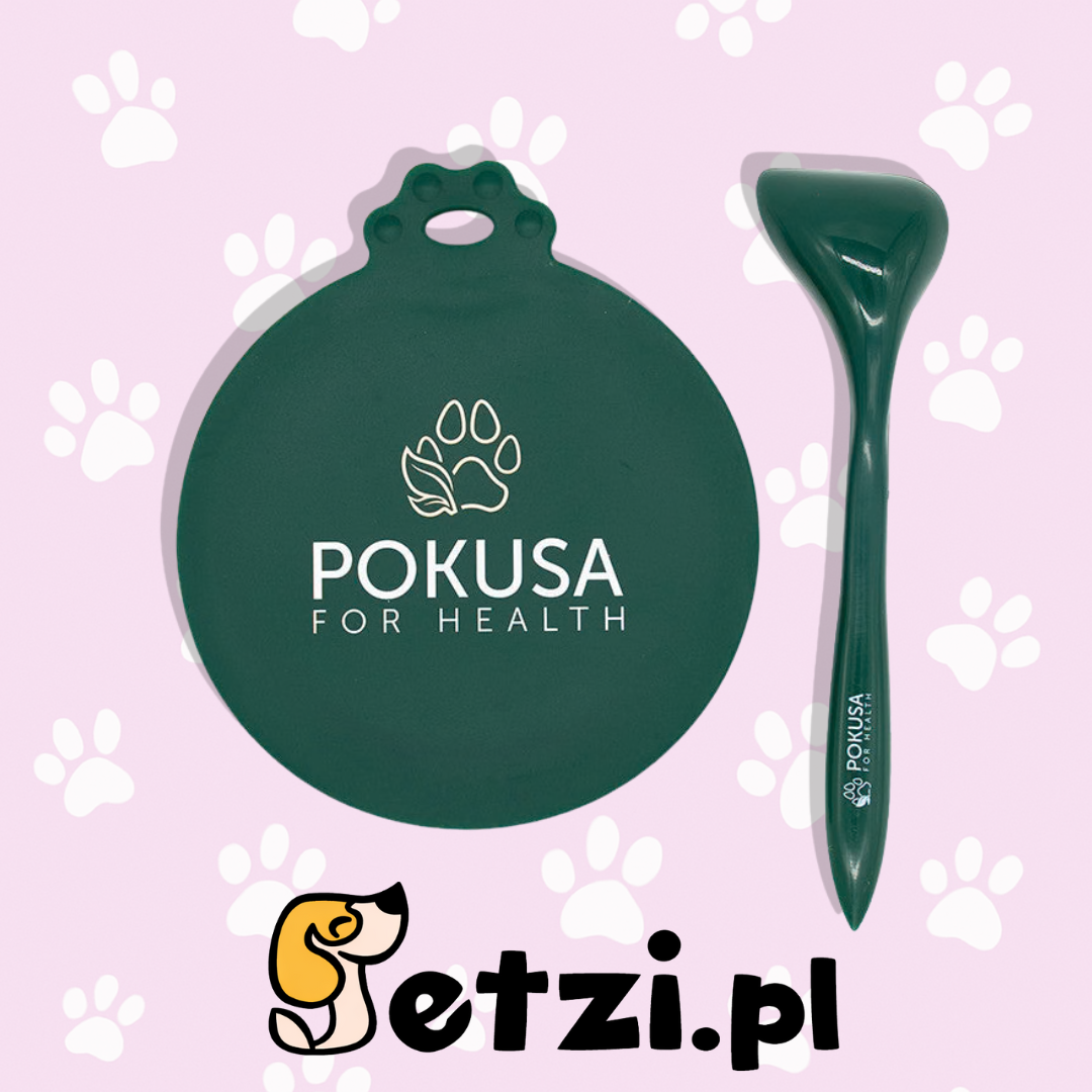 POKUSA WIECZKO SILIKONOWE Z ŁYŻKĄ DLA PSA/KOTA