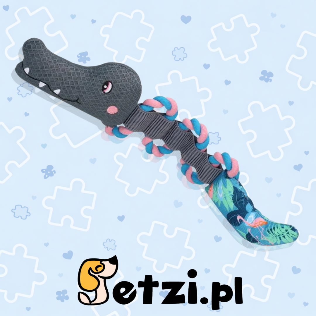 COOLPETS PULL ME! CROCKY ROPE FLAMINGO