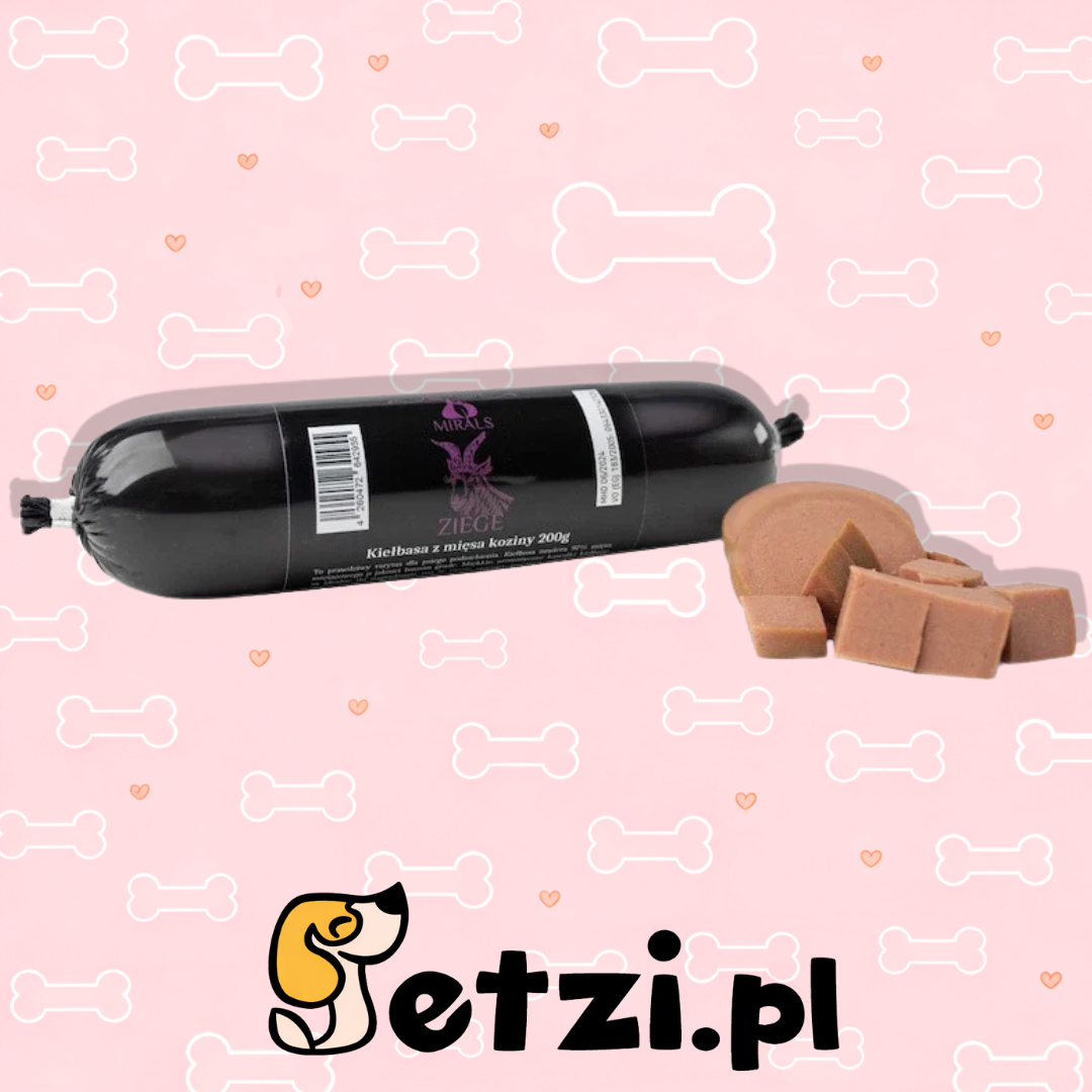MIRALS PRZYSMAKI DLA PSA ZIEGE KIEŁBASA Z KOZINY 200G