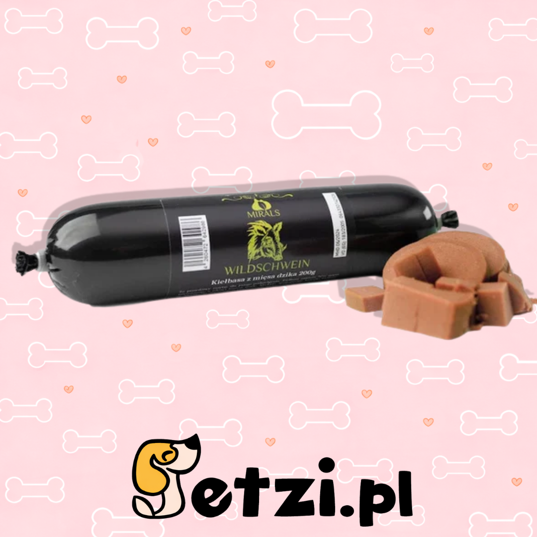 MIRALS WILDSCHWEIN - KIEŁBASA Z MIĘSA DZIKA (200G)