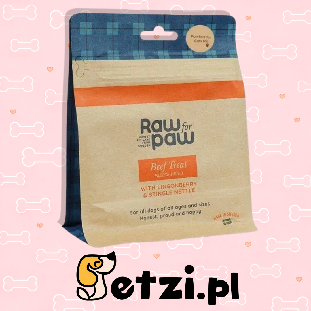 RAW FOR PAW BEEF - WOŁOWINA LIOFILIZOWANE PRZYSMAKI (50G)