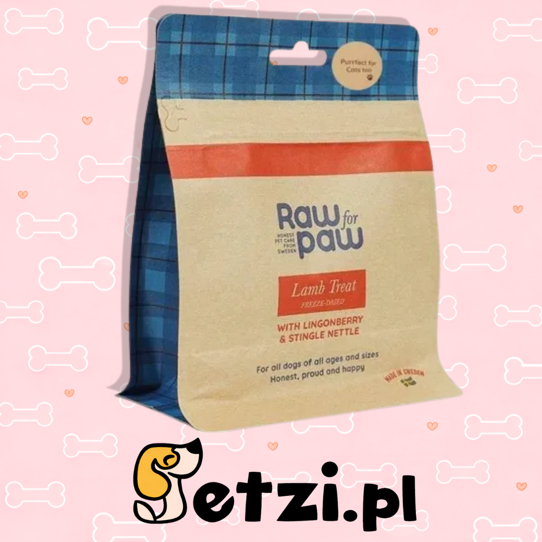RAW FOR PAW LAMB - JAGNIĘCINA LIOFILIZOWANE PRZYSMAKI (50G)