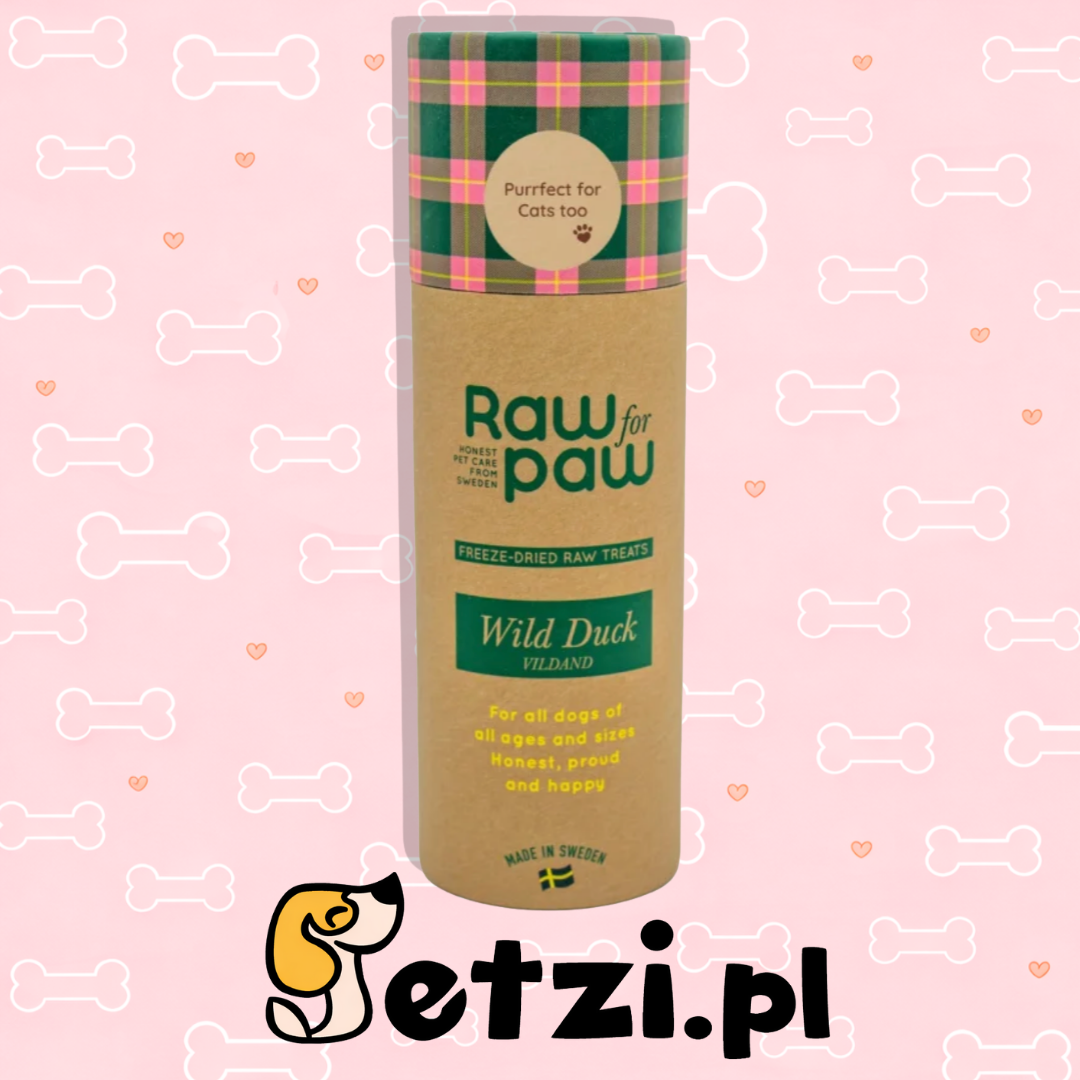 RAW FOR PAW WILD DUCK - DZIKA KACZKA LIOFILIZOWANE PRZYSMAKI (45G)