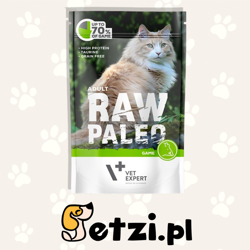 RAW PALEO MOKRA KARMA DLA KOTA GAME 100G