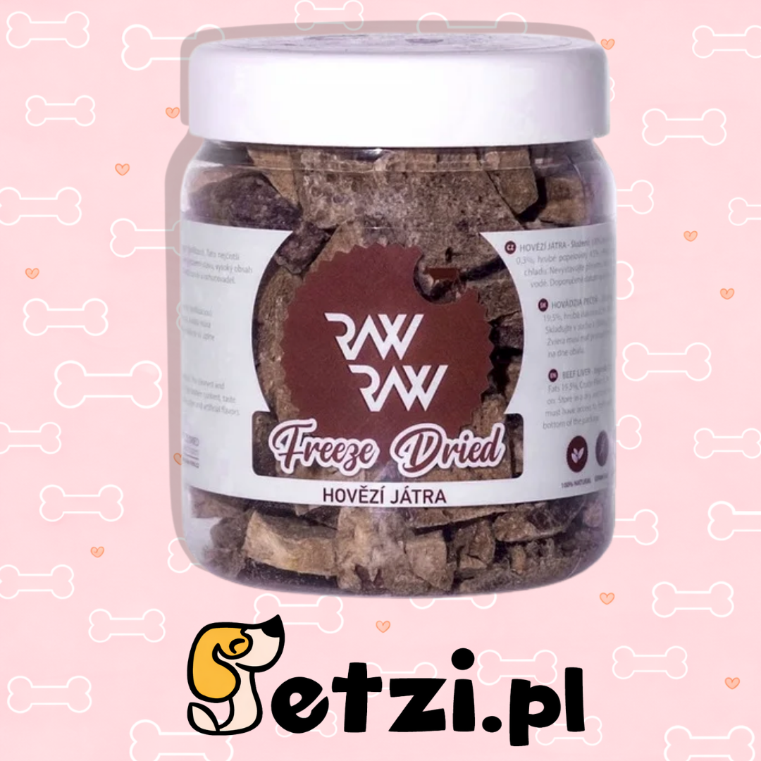 RAW RAW LIOFILIZOWANA WĄTROBA WOŁOWA 90G