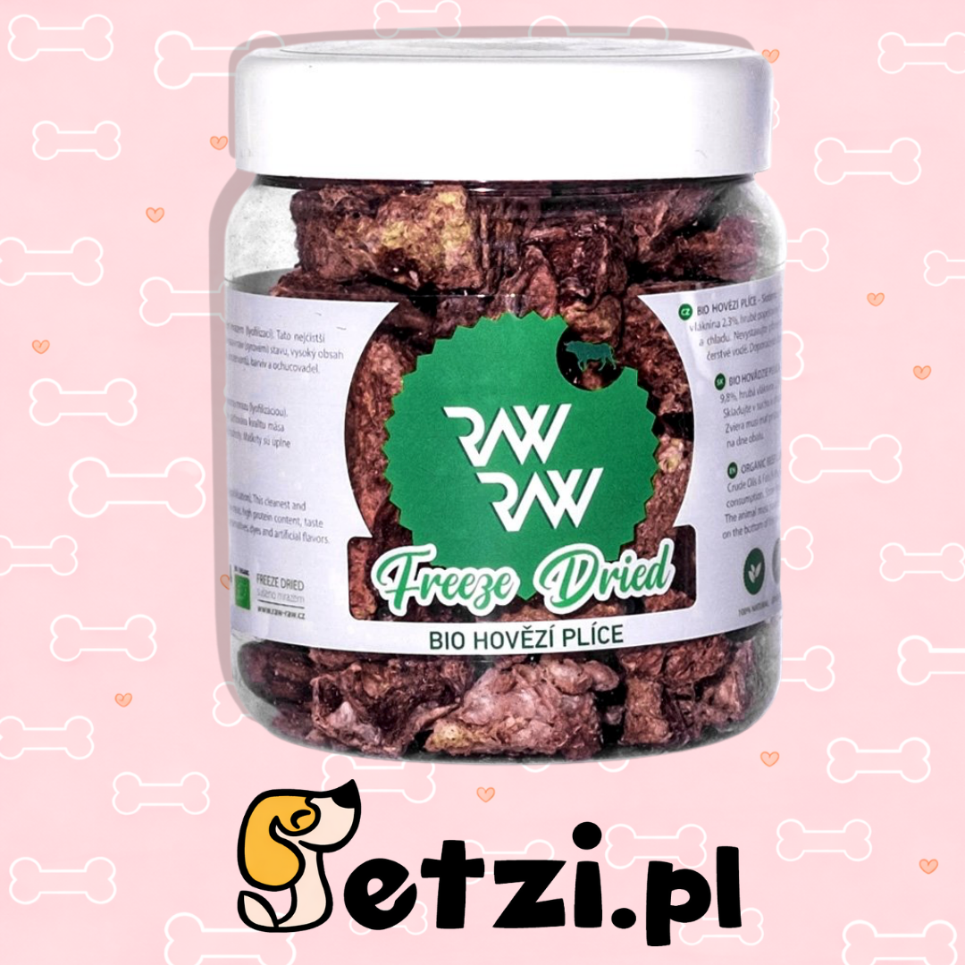 RAW RAW LIOFILIZOWANE PŁUCA WOŁOWE 50G