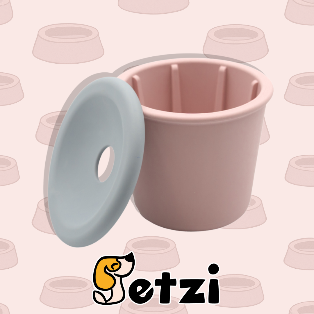 FIBOO SNACK FIBEEK + PRZYKRYWKA Z OTWOREM NA SMACZKI - RÓŻNE KOLORY