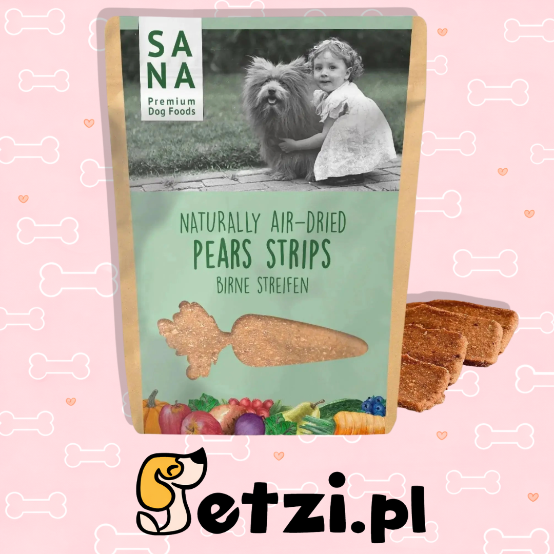 SANA VEGGIE STRIPS WARZYWNE PASKI Z GRUSZKĄ 100G