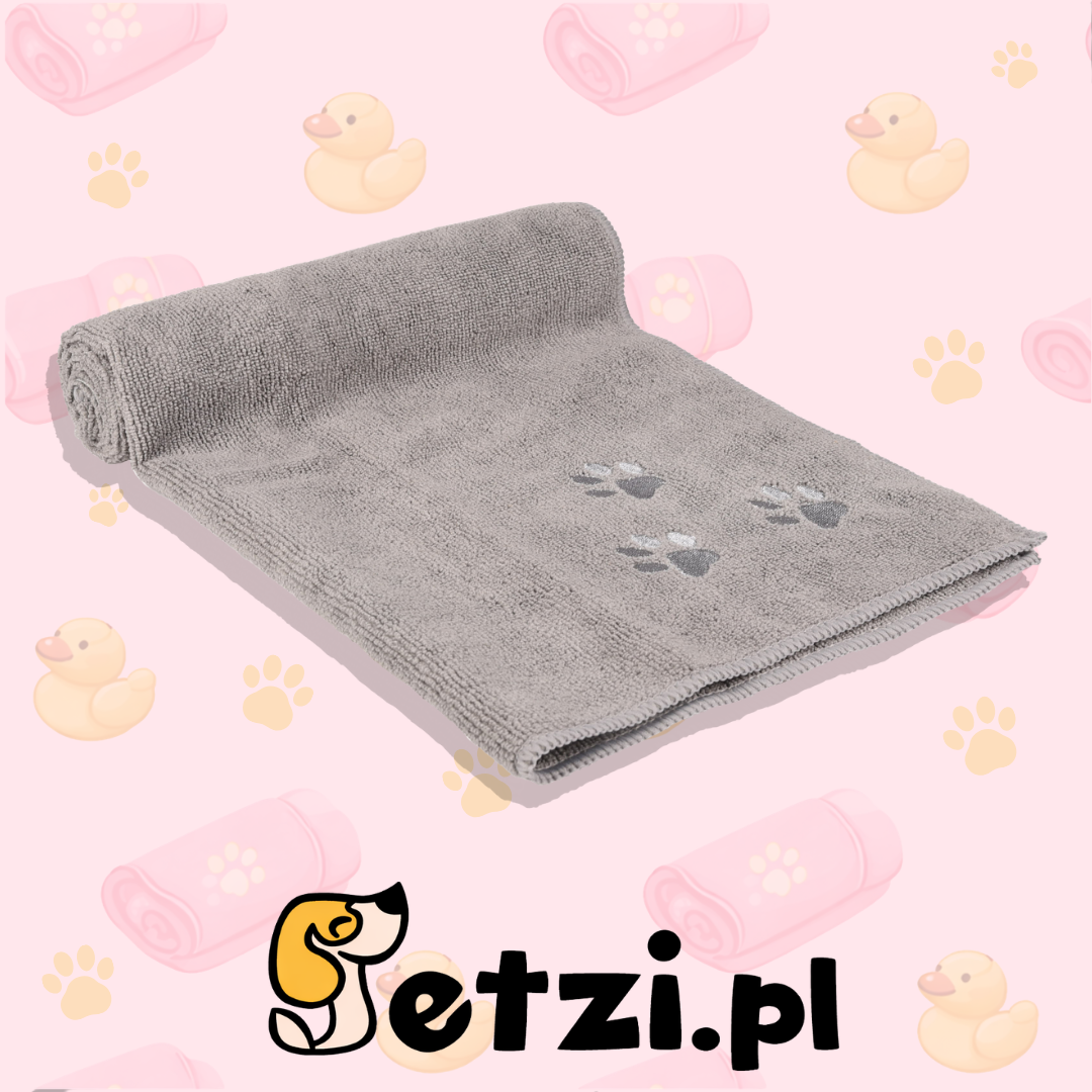 FLAMINGO MICROFIBER TOWEL GREY