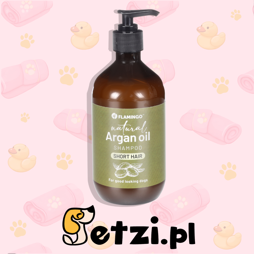 FLAMINGO SHAMPOO NATURAL ARGAN OIL SHORT-HAIRED BREEDS 500 ML